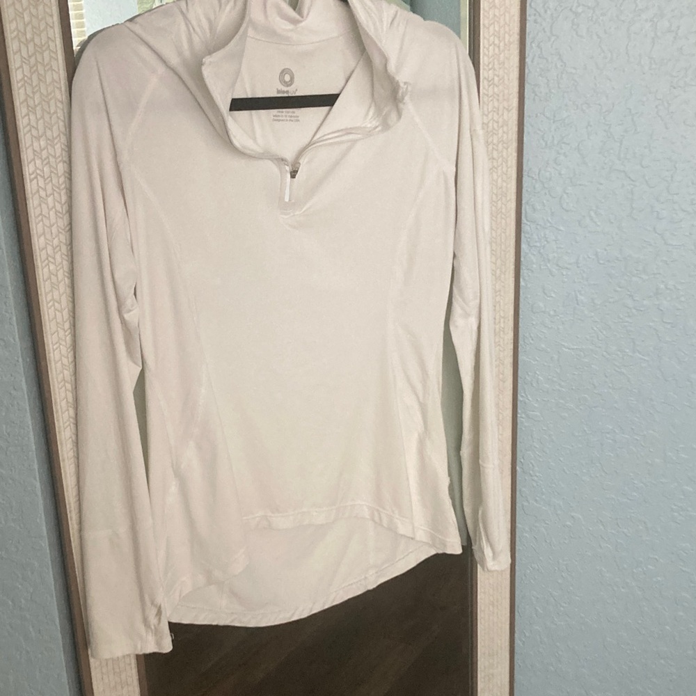 BloqUV - UV White Quarter-Zip Pullover